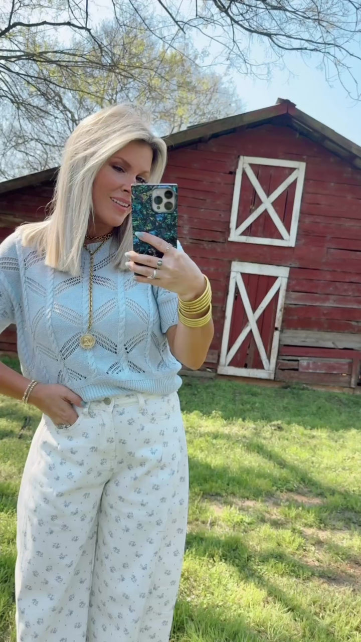 Vintage Feels White Denim Barrels