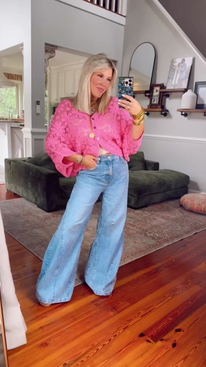 The Texture Talk Top - Pink