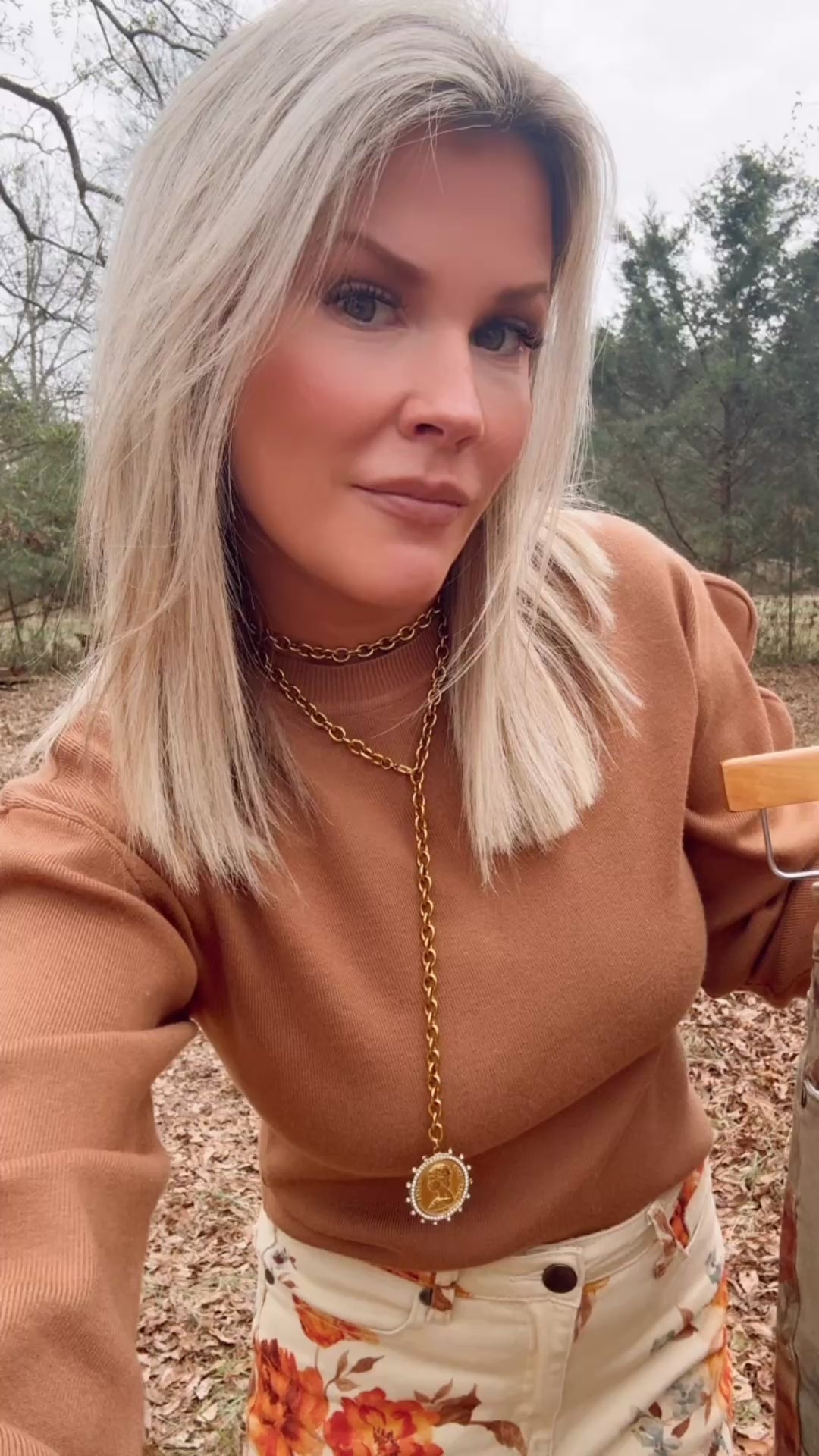 Faded Florals Denim - Cream