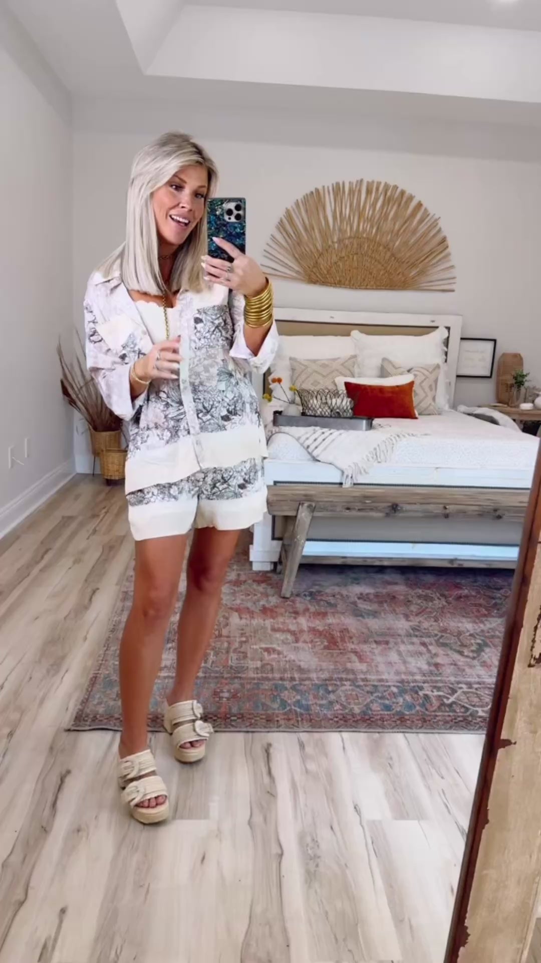 Drift Away Floral Print Set