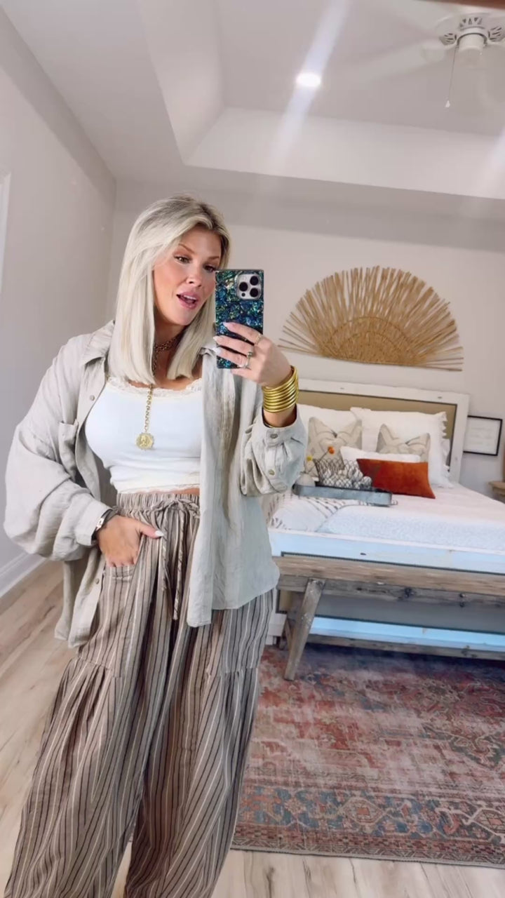 Drift Away Button Up