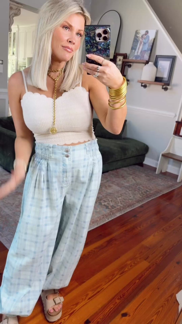 Easy Drift Plaid Joggers