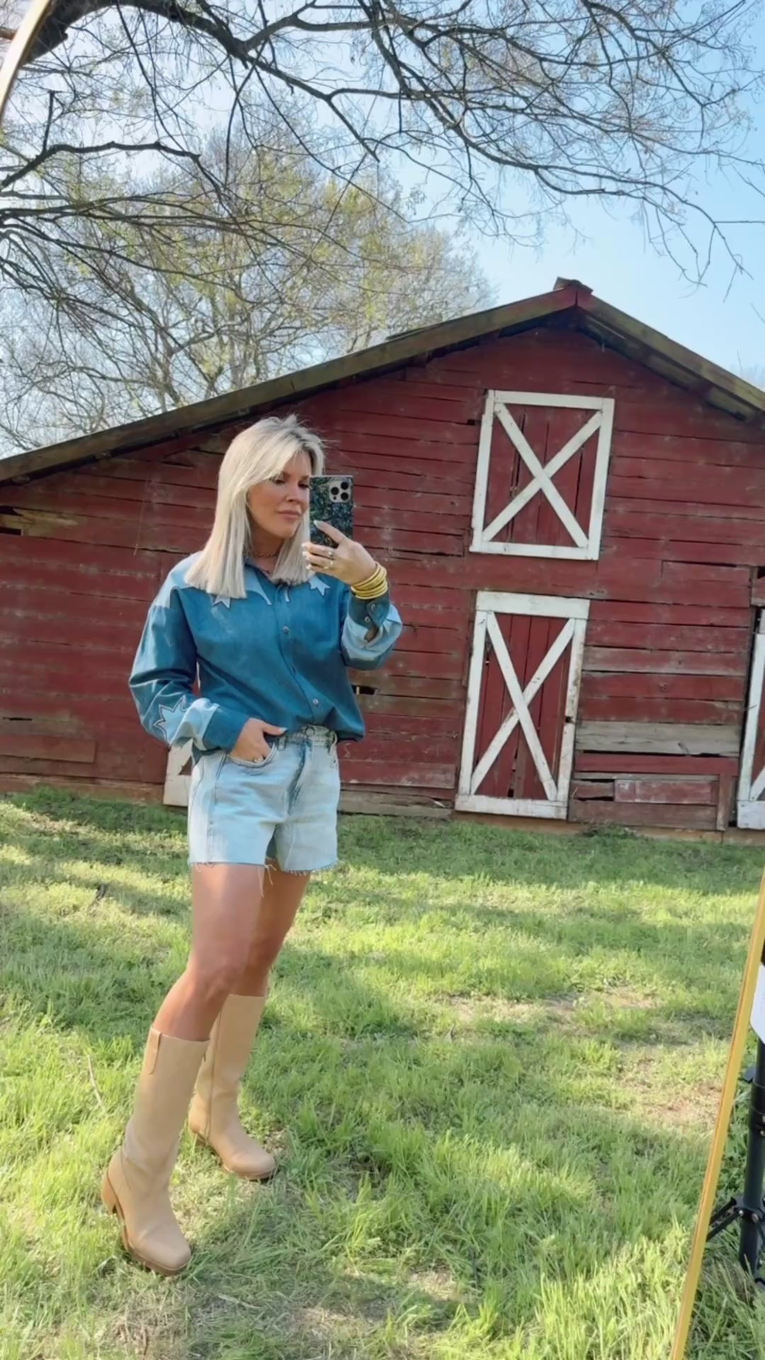 Dusty Trail Denim Top